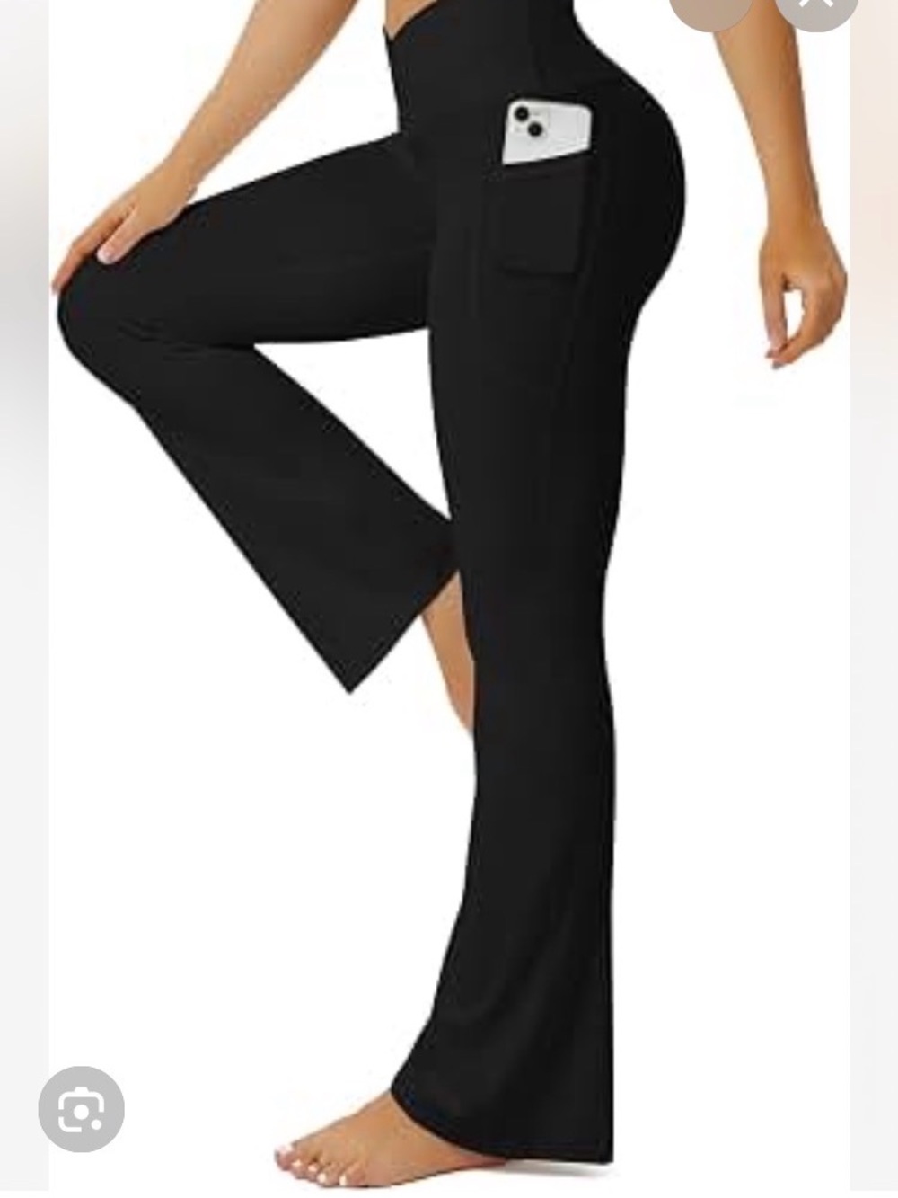 Jockey High-Waist Black Flare Leg Women’s Yoga Athletic Pants. New without Tags